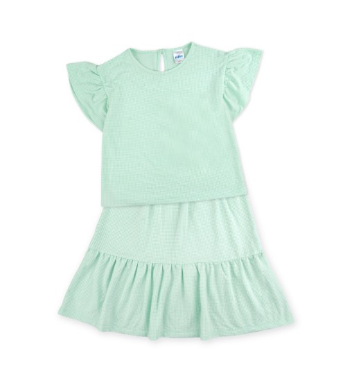 FIFFY GINGHAM RUFFLE BLOUSE SUIT BAJU BAYI (2325178)