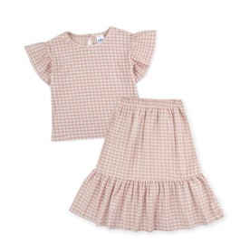 FIFFY GINGHAM RUFFLE BLOUSE SUIT BAJU BAYI (2325178)