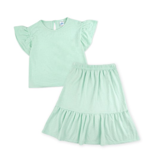 FIFFY GINGHAM RUFFLE BLOUSE SUIT BAJU BAYI (2325178)