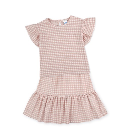 FIFFY GINGHAM RUFFLE BLOUSE SUIT BAJU BAYI (2325178)