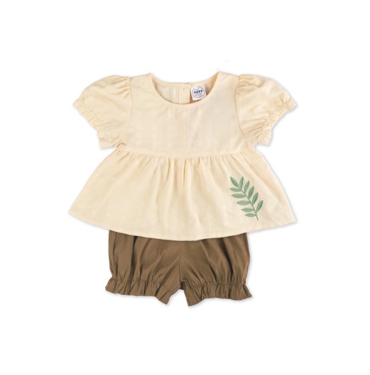 FIFFY OLIVE LEAF BLOUSE SUIT BAJU BAYI (2325183)