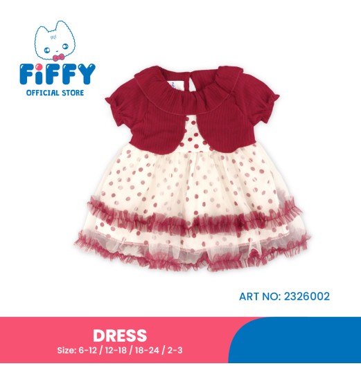 FIFFY SWEET POLKA DOTS DRESS BAJU BAYI (2326002)