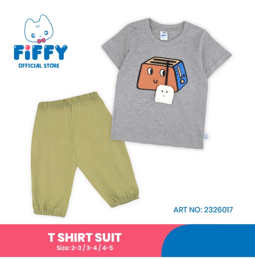 FIFFY HAPPY TOASTER T-SHIRT SUIT BAJU BAYI (2326017) FIFFY HAPPY TOASTER T-SHIRT SUIT BAJU BAYI (2326017)