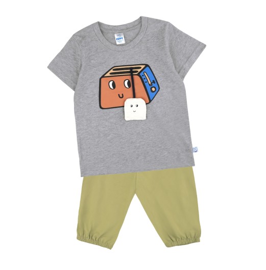 FIFFY HAPPY TOASTER T-SHIRT SUIT BAJU BAYI (2326017) FIFFY HAPPY TOASTER T-SHIRT SUIT BAJU BAYI (2326017)