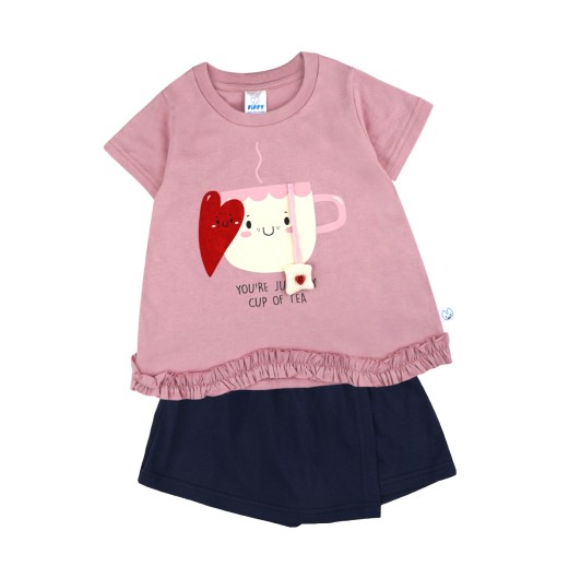FIFFY A CUP OF TEA T-SHIRT SUIT BAJU BAYI (2326018) FIFFY A CUP OF TEA T-SHIRT SUIT BAJU BAYI (2326018)