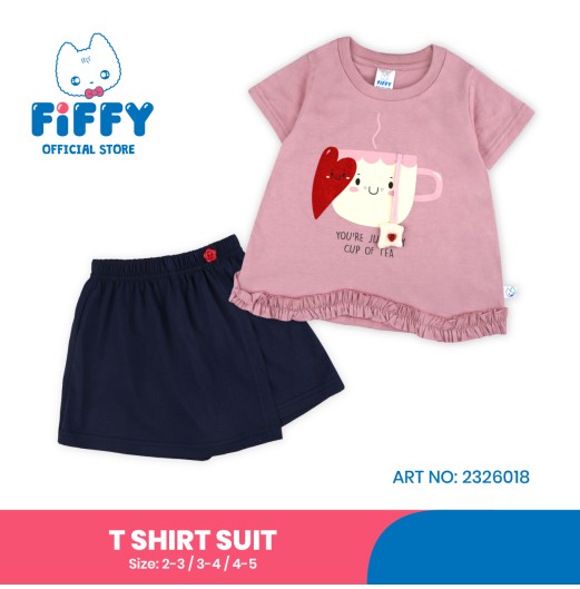 FIFFY A CUP OF TEA T-SHIRT SUIT BAJU BAYI (2326018) FIFFY A CUP OF TEA T-SHIRT SUIT BAJU BAYI (2326018)