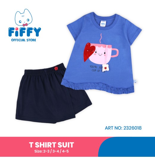 FIFFY A CUP OF TEA T-SHIRT SUIT BAJU BAYI (2326018) FIFFY A CUP OF TEA T-SHIRT SUIT BAJU BAYI (2326018)