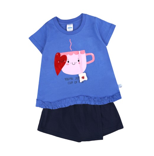 FIFFY A CUP OF TEA T-SHIRT SUIT BAJU BAYI (2326018) FIFFY A CUP OF TEA T-SHIRT SUIT BAJU BAYI (2326018)