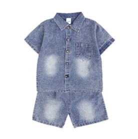  FIFFY CLASSIC DENIM SHORT SLEEVE SHIRT SUIT BAJU (2326022)