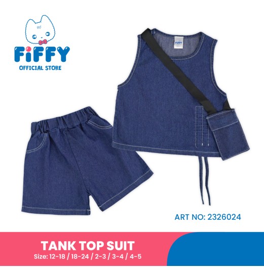  FIFFY URBAN DENIM TANK TOP SUIT BAJU BAYI (2326024)