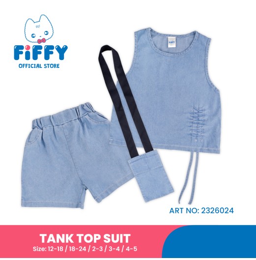  FIFFY URBAN DENIM TANK TOP SUIT BAJU BAYI (2326024)