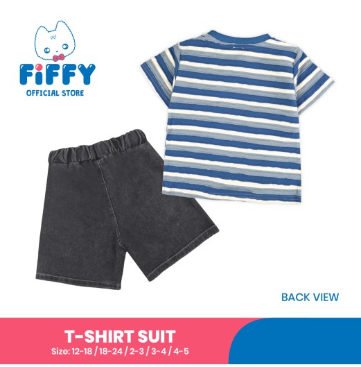 FIFFY COOL STRIPE T-SHIRT SUIT BAJU BAYI (2326027)