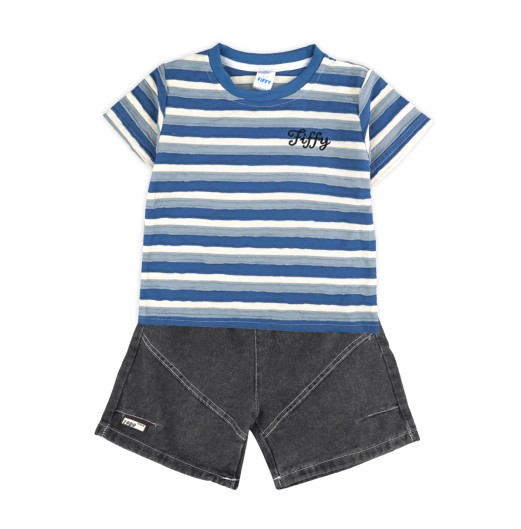 FIFFY COOL STRIPE T-SHIRT SUIT BAJU BAYI (2326027)