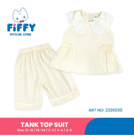 FIFFY SWEET LACE COLLAR TANK TOP SUIT BAJU BAYI (2326030) FIFFY SWEET LACE COLLAR TANK TOP SUIT BAJU BAYI (2326030)
