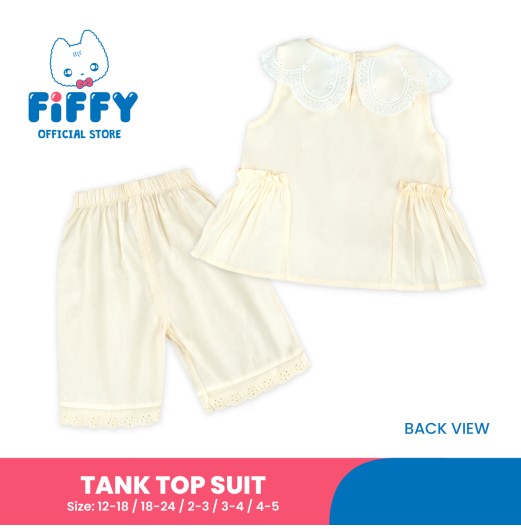 FIFFY SWEET LACE COLLAR TANK TOP SUIT BAJU BAYI (2326030) FIFFY SWEET LACE COLLAR TANK TOP SUIT BAJU BAYI (2326030)