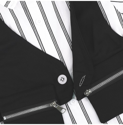 FIFFY SMART STRIPE SHORT SLEEVE SHIRT SUIT BAJU BAYI (2326032) FIFFY SMART STRIPE SHORT SLEEVE SHIRT SUIT BAJU BAYI (2326032)