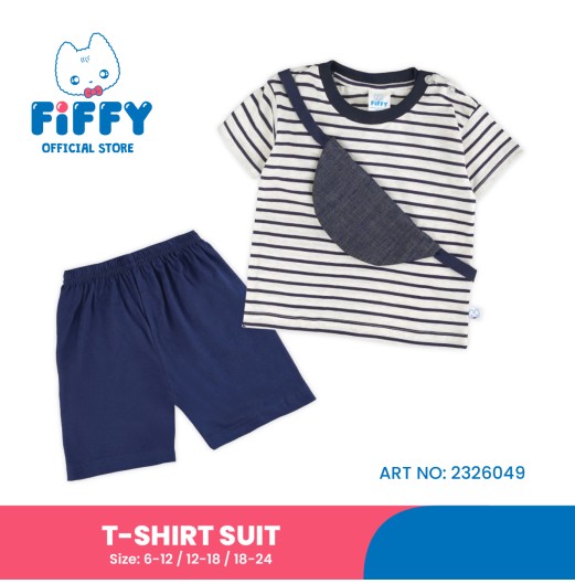 FIFFY STRIPE T-SHIRT SUIT BAJU BAYI (2326049) FIFFY STRIPE T-SHIRT SUIT BAJU BAYI (2326049)