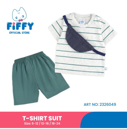 FIFFY STRIPE T-SHIRT SUIT BAJU BAYI (2326049) FIFFY STRIPE T-SHIRT SUIT BAJU BAYI (2326049)