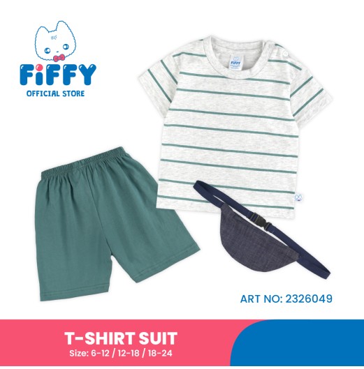 FIFFY STRIPE T-SHIRT SUIT BAJU BAYI (2326049) FIFFY STRIPE T-SHIRT SUIT BAJU BAYI (2326049)