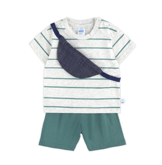 FIFFY STRIPE T-SHIRT SUIT BAJU BAYI (2326049) FIFFY STRIPE T-SHIRT SUIT BAJU BAYI (2326049)