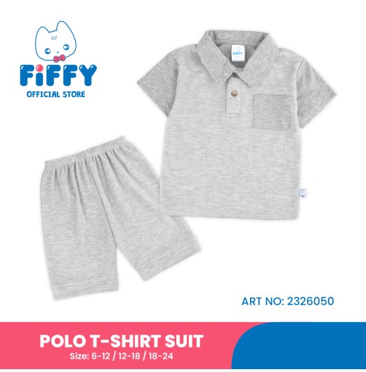 FIFFY WAFFLE POLO T-SHIRT SUIT BAJU BAYI (2326050)