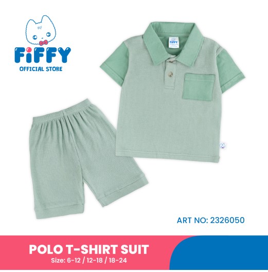 FIFFY WAFFLE POLO T-SHIRT SUIT BAJU BAYI (2326050)
