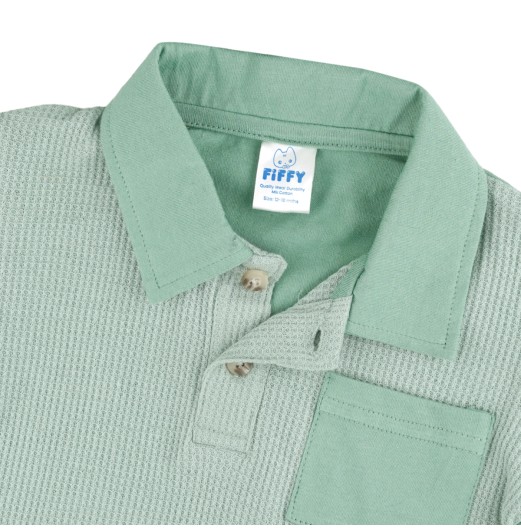 FIFFY WAFFLE POLO T-SHIRT SUIT BAJU BAYI (2326050)