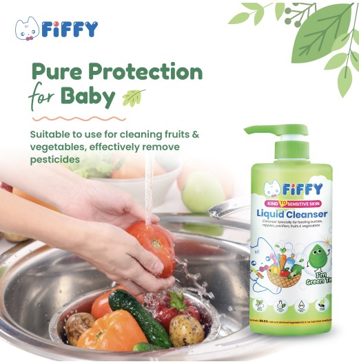 Bottle Wash - FIFFY BABY LIQUID CLEANSER GREEN TEA (400ML)