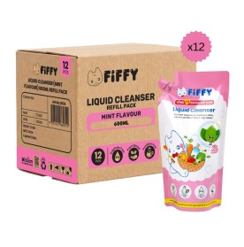 FIFFY LIQUID CLEANSER MINT FLV REFILL *12 PACKS PENCUCI CECAIR (2534X12)