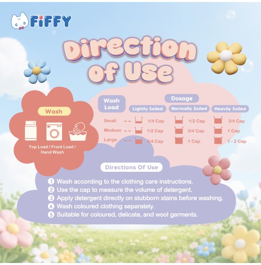 FIFFY BABY PURE BLOSSOM ENZYME LAUNDRY DETERGENT 1.6L REFILL (2558) FIFFY BABY PURE BLOSSOM ENZYME LAUNDRY DETERGENT 1.6L REFILL (2558)