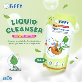 FIFFY BABY LIQUID CLEANSER REFILL PACK GREEN TEA FLAVOR (600ML) PENCUCI CECAIR (2539)