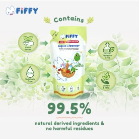 FIFFY BABY LIQUID CLEANSER REFILL PACK GREEN TEA FLAVOR (600ML) PENCUCI CECAIR (2539)