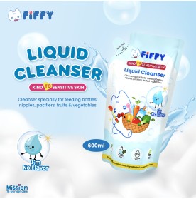 FIFFY BABY LIQUID CLEANSER REFILL PACK NO FLAVOUR (600ML) PENCUCI CECAIR (2546)