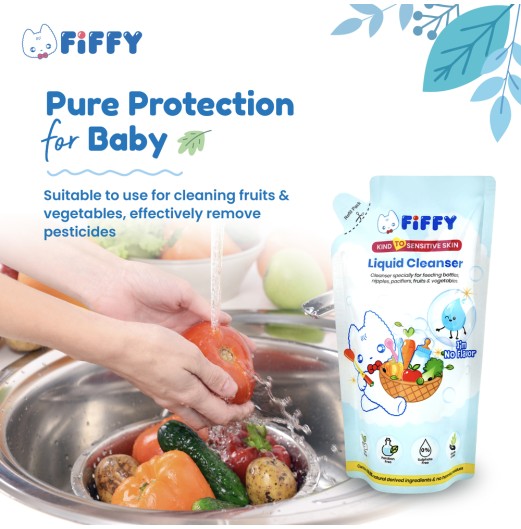 (CARTON) FIFFY LIQUID CLEANSER NO FLV REFILL (600ML*12) PENCUCI CECAIR (2546X12)