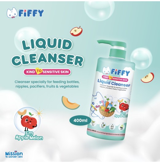 FIFFY LIQUID CLEANSER APPLE MELON (400ML) PENCUCI CECAIR (2554)