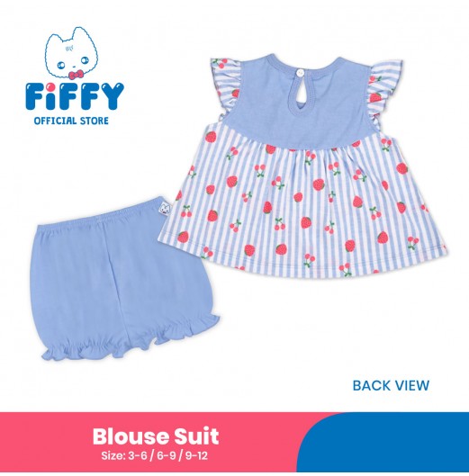 FIFFY BERRY BLOOM BAJU BAYI BLOUSE SUIT (3125207)