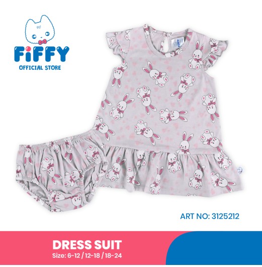 FIFFY BUNNY BOW DRESS SUIT BAJU BAYI (3125212)