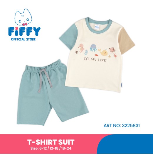 FIFFY OCEAN LIFE T-SHIRT SUIT BAJU BAYI (3225831)