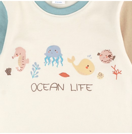 FIFFY OCEAN LIFE T-SHIRT SUIT BAJU BAYI (3225831)