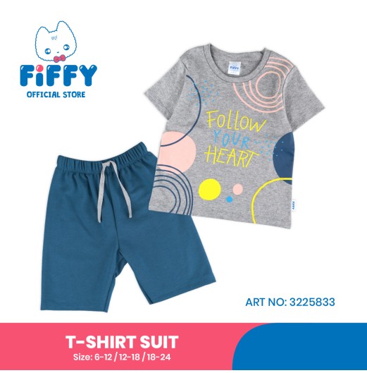 FIFFY FOLLOW YOUR HEART T-SHIRT SUIT BAJU BAYI (3225833) FIFFY FOLLOW YOUR HEART T-SHIRT SUIT BAJU BAYI (3225833)