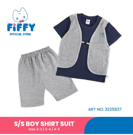 FIFFY COOL SHORT SLEEVE BOY SHIRT SUIT BAJU BAYI (3225837)