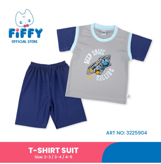 FIFFY DEEP SPACE CALLING BAJU BAYI T-SHIRT SUIT (3225904)