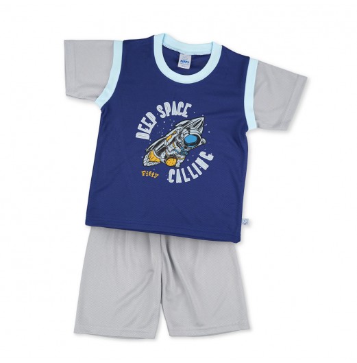 FIFFY DEEP SPACE CALLING BAJU BAYI T-SHIRT SUIT (3225904)