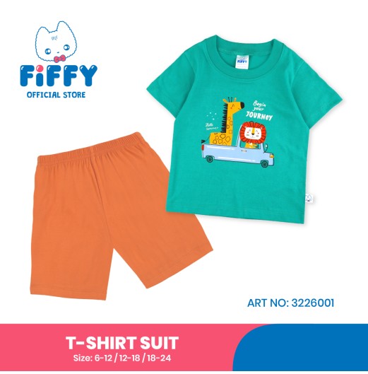 FIFFY BEGIN YOUR JOURNEY T-SHIRT SUIT BAJU BAYI (3226001) FIFFY BEGIN YOUR JOURNEY T-SHIRT SUIT BAJU BAYI (3226001)