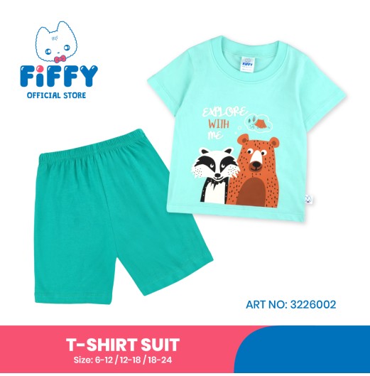 FIFFY EXPLORE WITH ME T-SHIRT SUIT BAJU BAYI (3226002)