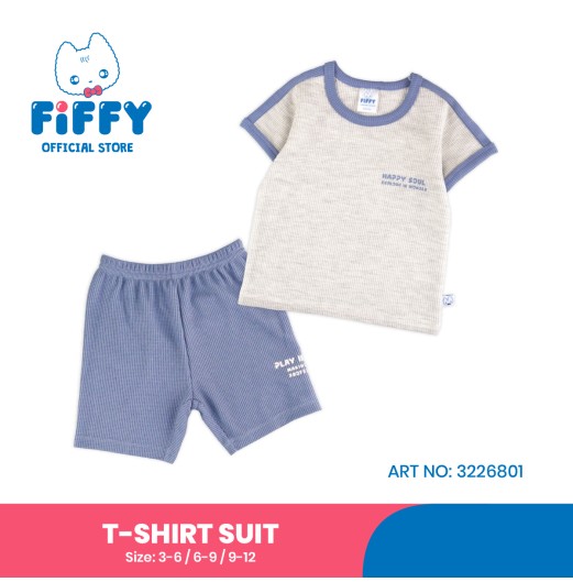 FIFFY HAPPY SOUL T-SHIRT SUIT BAJU BAYI (3226801) FIFFY HAPPY SOUL T-SHIRT SUIT BAJU BAYI (3226801)