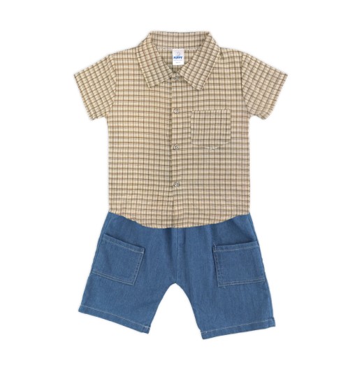 FIFFY CITY BOY SHORT SLEEVE SHIRT SUIT BAJU BAYI (3226809) FIFFY CITY BOY SHORT SLEEVE SHIRT SUIT BAJU BAYI (3226809)