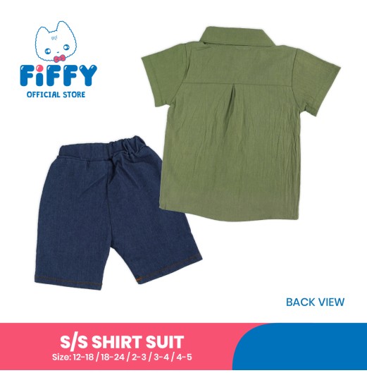 FIFFY PATCHWORK SHORT SLEEVE SHIRT SUIT BAJU BAYI (3226810)