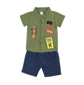 FIFFY PATCHWORK SHORT SLEEVE SHIRT SUIT BAJU BAYI (3226810)