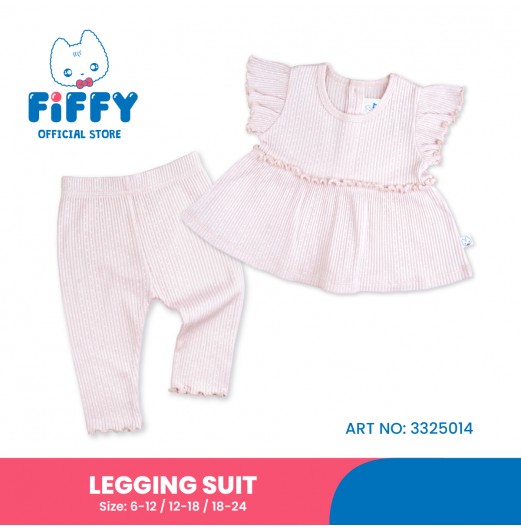 FIFFY PEARL RIB BAJU BAYI LEGGING SUIT (3325014)